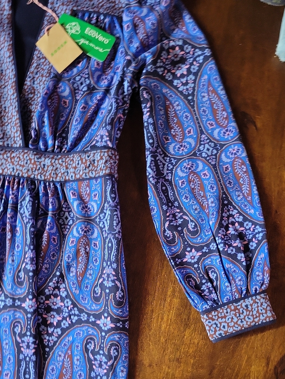 NWT Boden Women's Hotched Ponte Paisley Dress 6 - Picture 6 of 10
